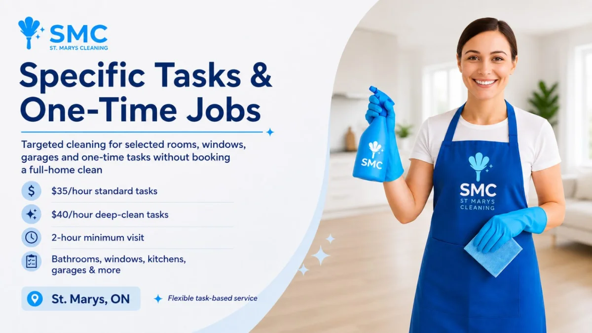 Specific Cleaning Tasks in St. Marys